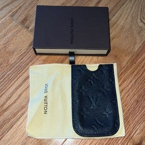 Louis Vuitton black Rare Monogramouflage Phone Case Pouch